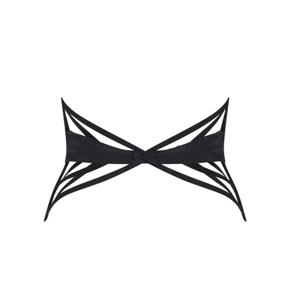 Agent Provocateur Briellla Black Silk Waspie main image 5